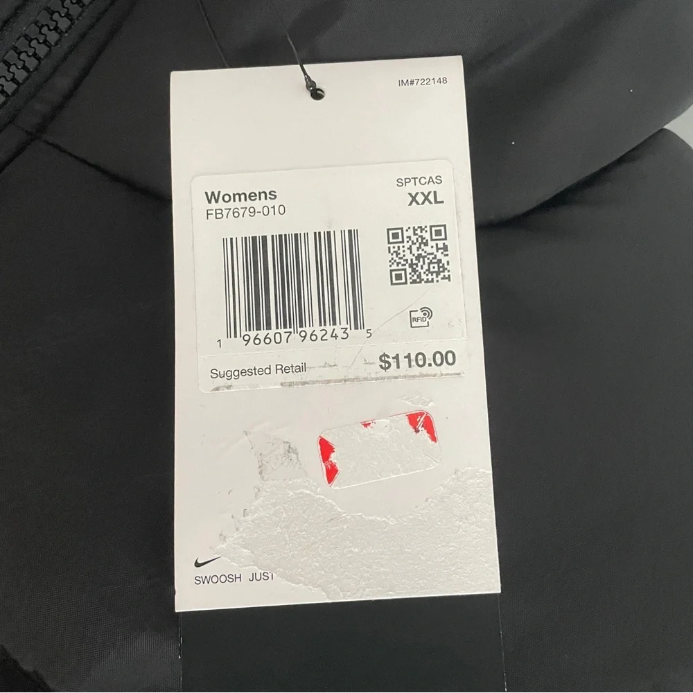 NWT Womens XXL Black Oversized Sportswear Classic Therma-FIT Vest - Picture 6 of 9